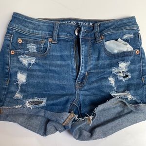 American Eagle Outfitters ripped shorts, size 2